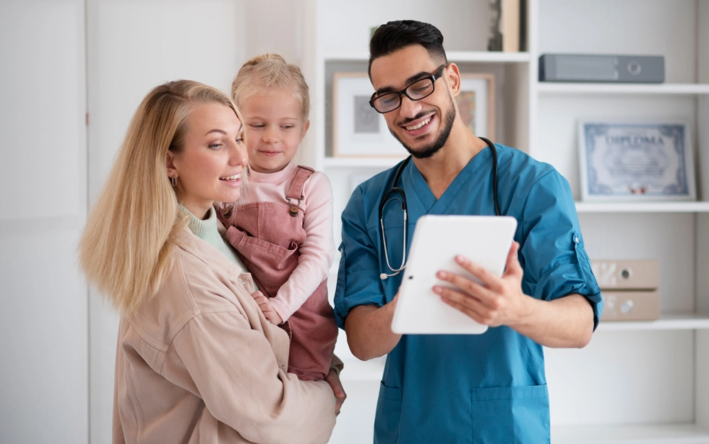 Doctors sharing the impact of health insurance